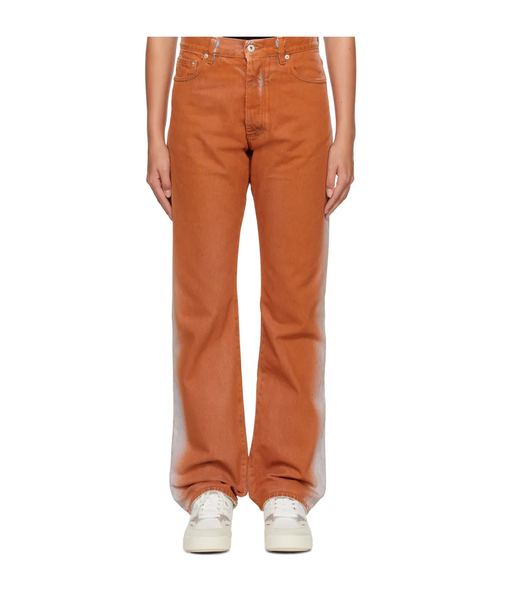 Gradient Effect Straight-Leg Jeans