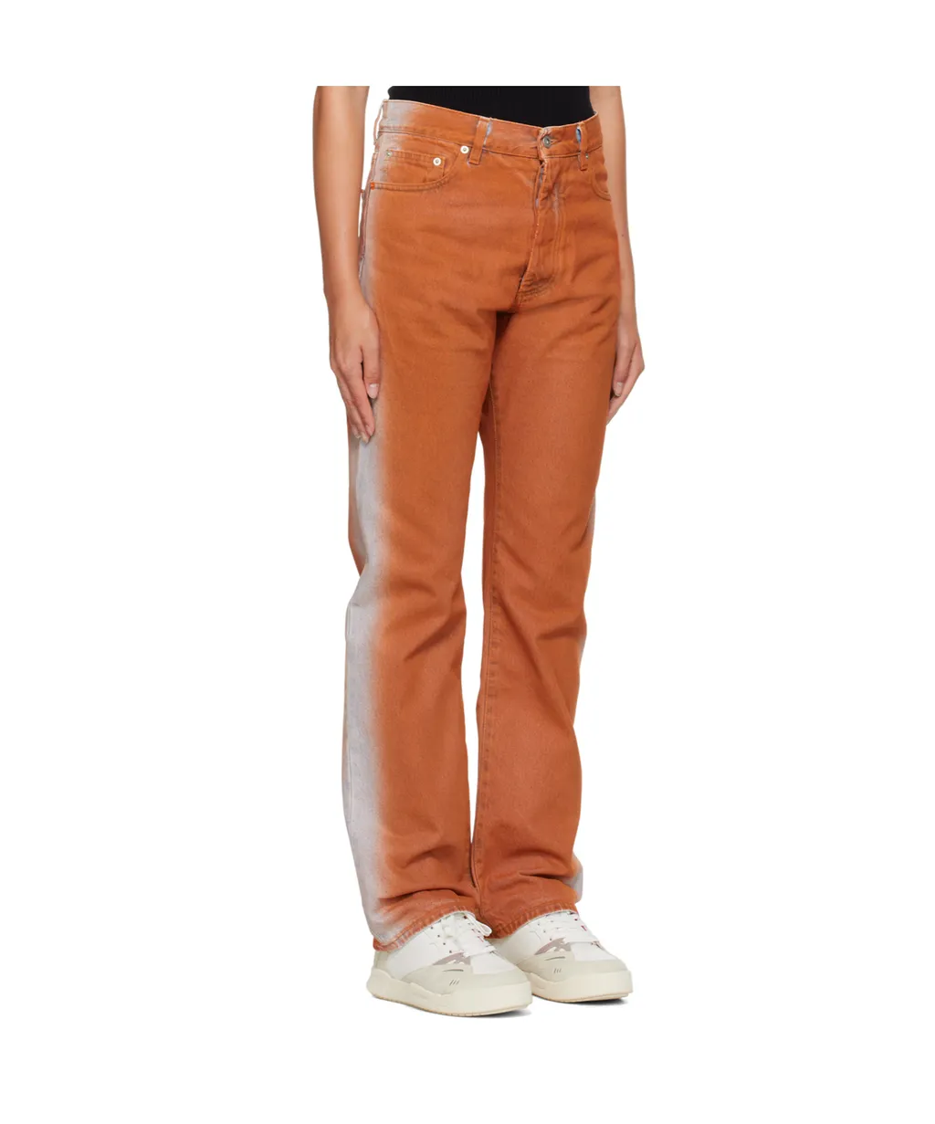 Gradient Effect Straight-Leg Jeans