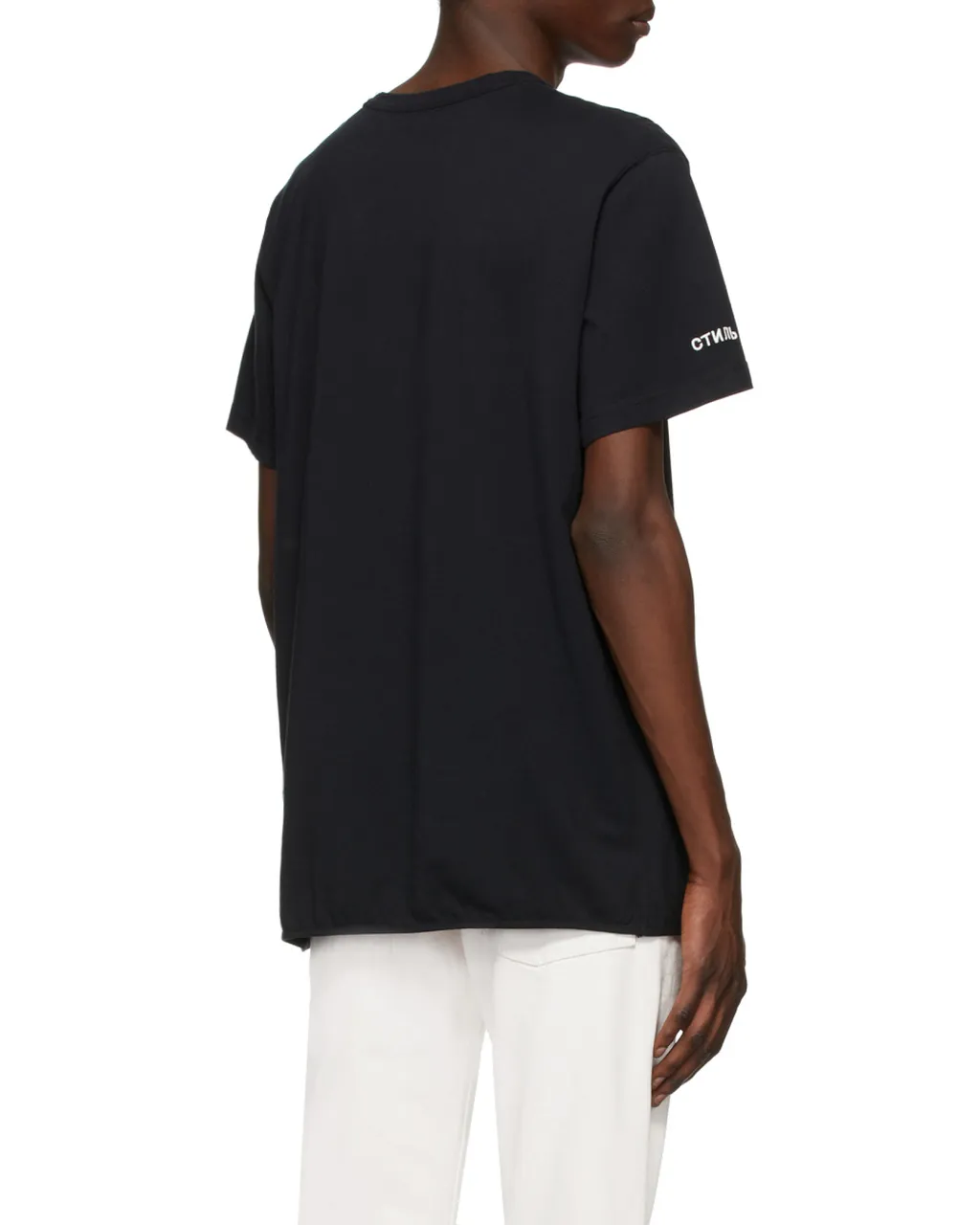 Crew Neck Heron Print T-Shirt