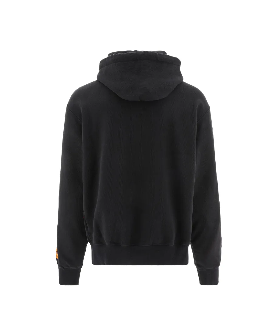 Graphic Printed Drawstring Hoodie