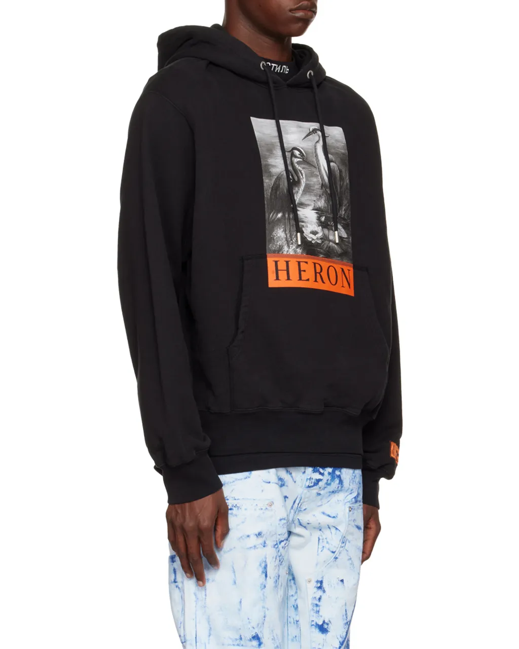 Graphic Printed Drawstring Hoodie
