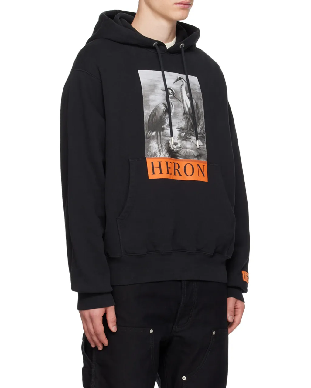 Graphic Printed Drawstring Hoodie