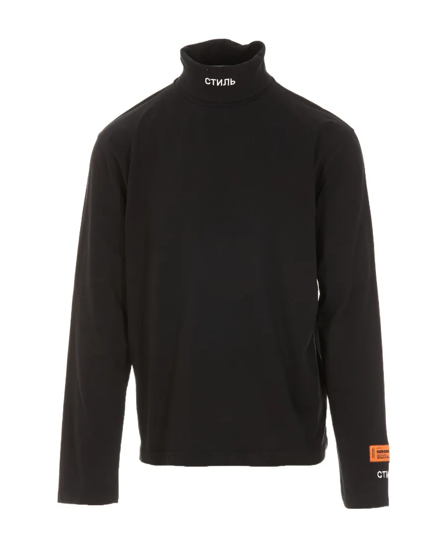 Logo Embroidered Turtleneck Pullover
