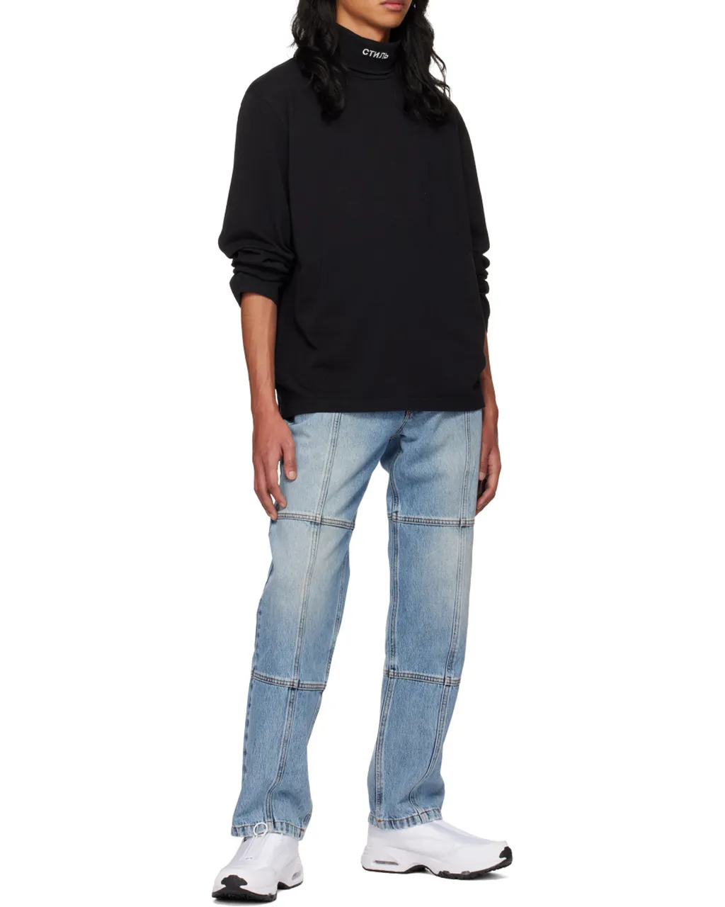 Logo Embroidered Turtleneck Pullover