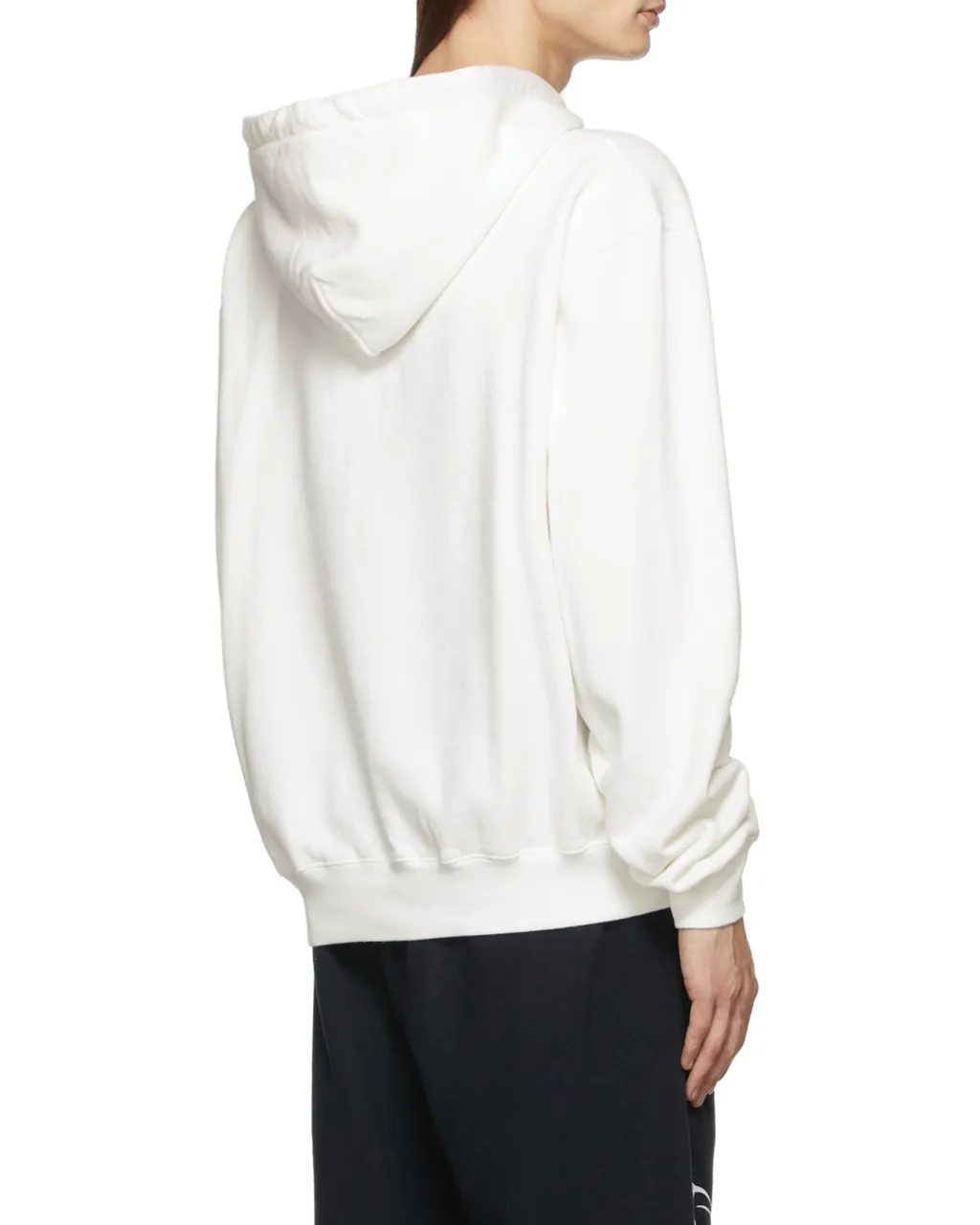 Split Heron Print Hooded Sweatshirt