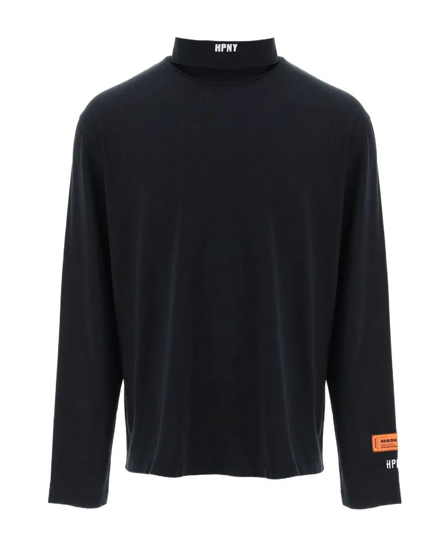Logo Embroidered Long-Sleeved T-Shirt