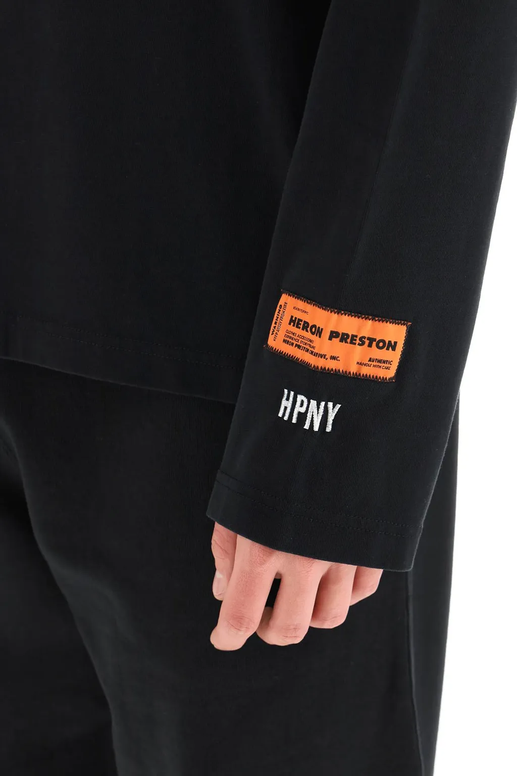 Logo Embroidered Long-Sleeved T-Shirt