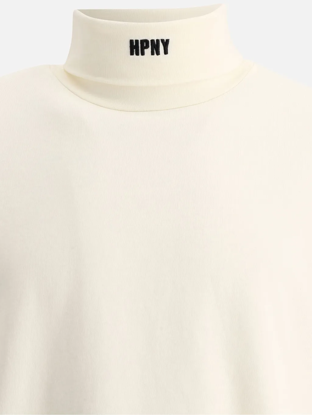 Logo Embroidered Roll Neck T-Shirt