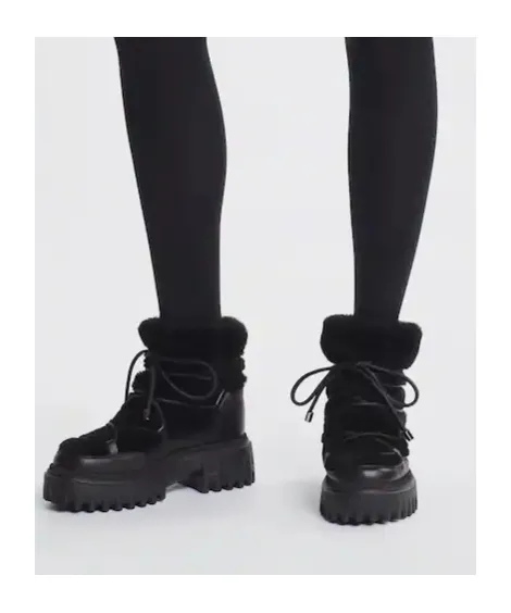 Fur-Trimmed Boots