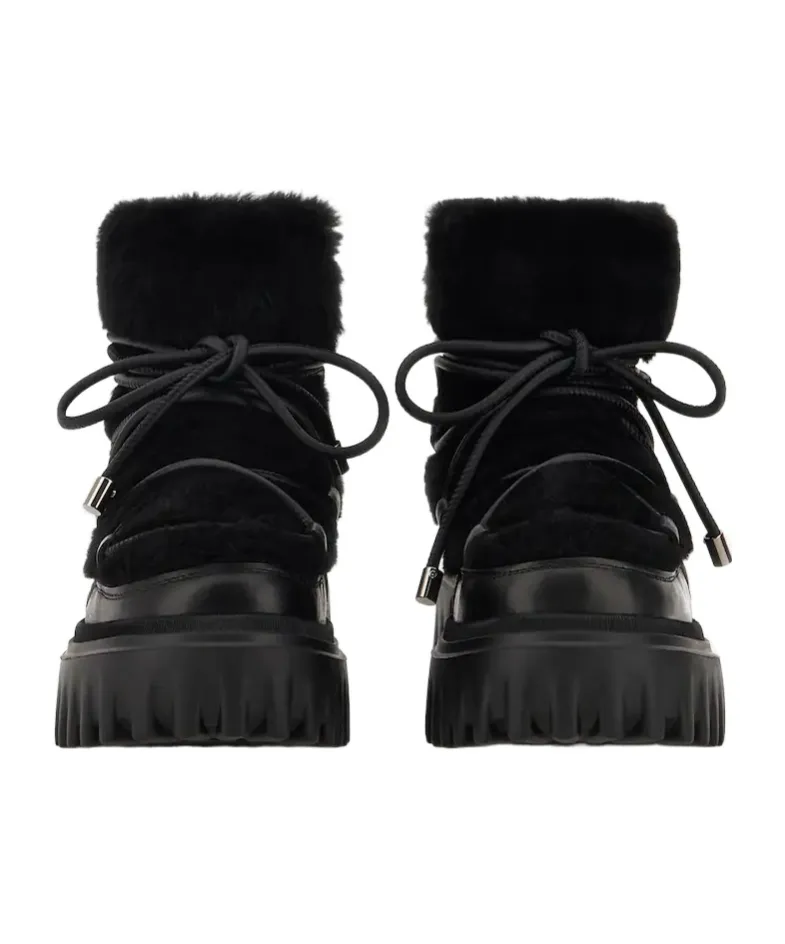 Fur-Trimmed Boots
