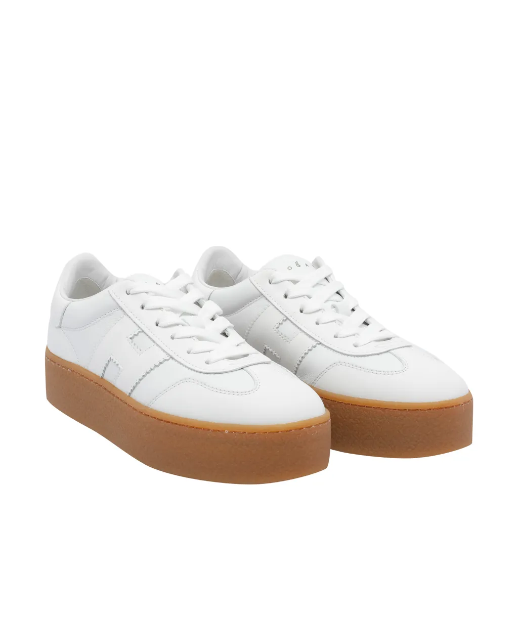 Heeled Lace-Up Sneakers