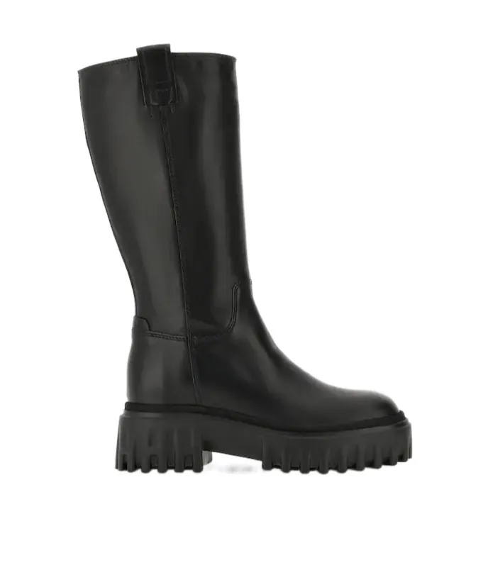 Lug-Sole Side Zipped Boots