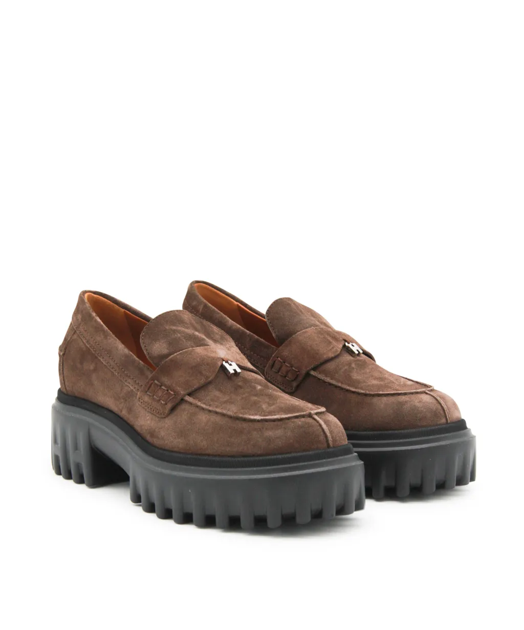 Platform Suede Loafers