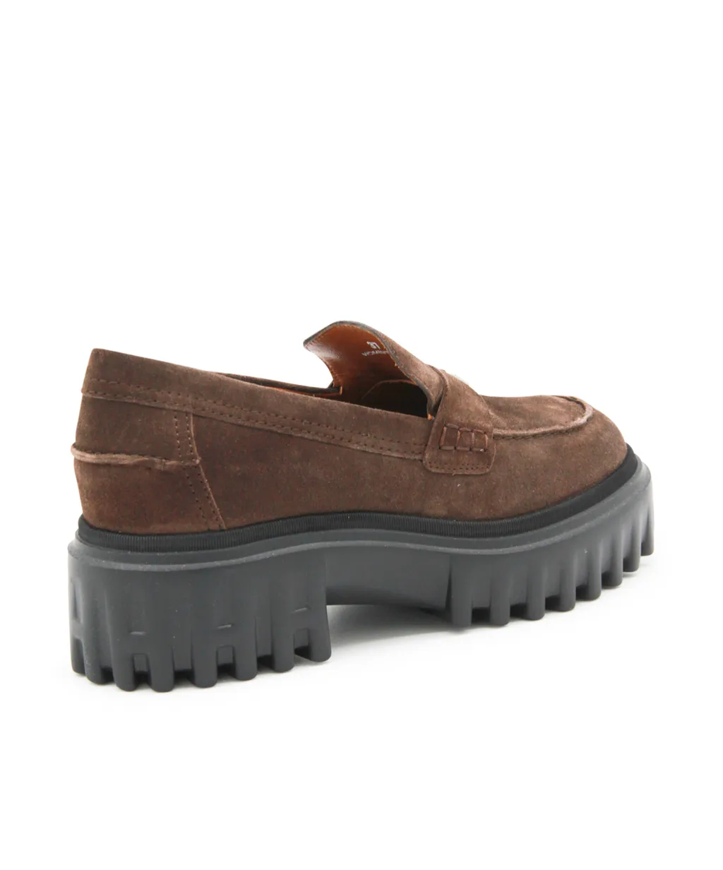 Platform Suede Loafers
