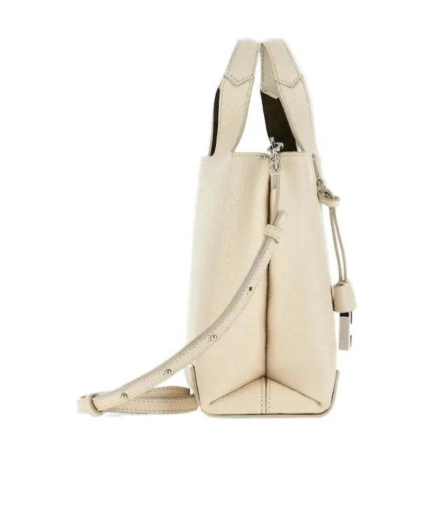 Logo Embossed Top Handle Bag