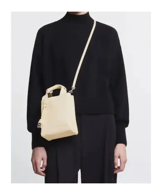 Logo Embossed Top Handle Bag