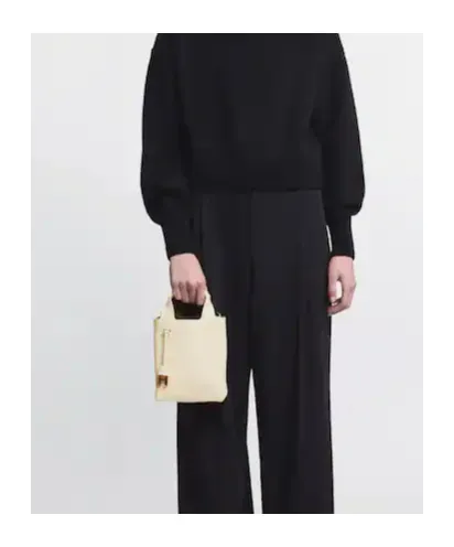 Logo Embossed Top Handle Bag