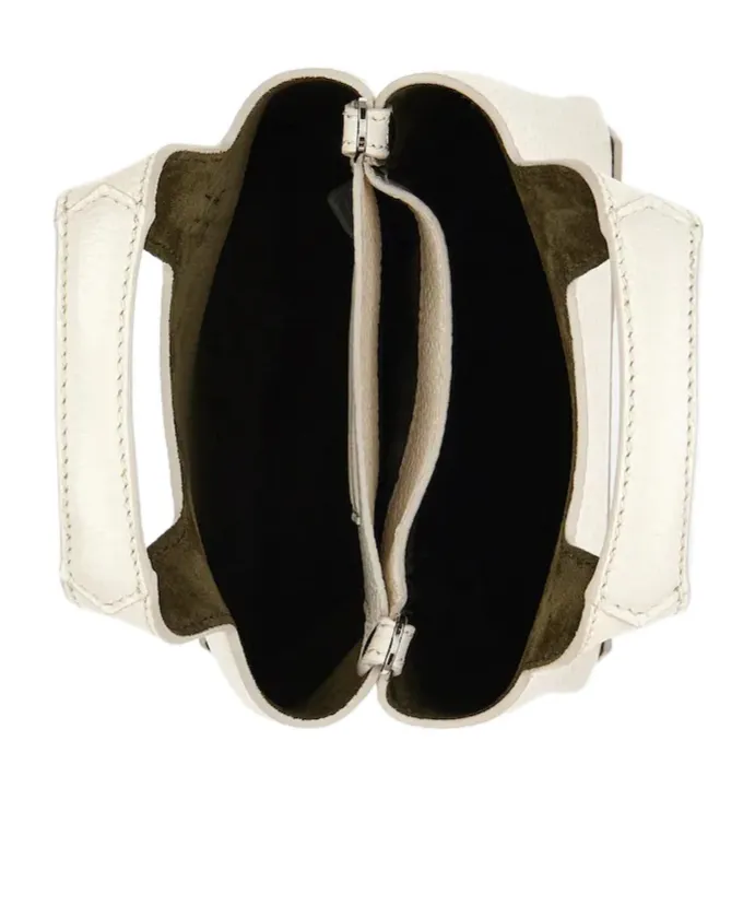 Logo Embossed Top Handle Bag