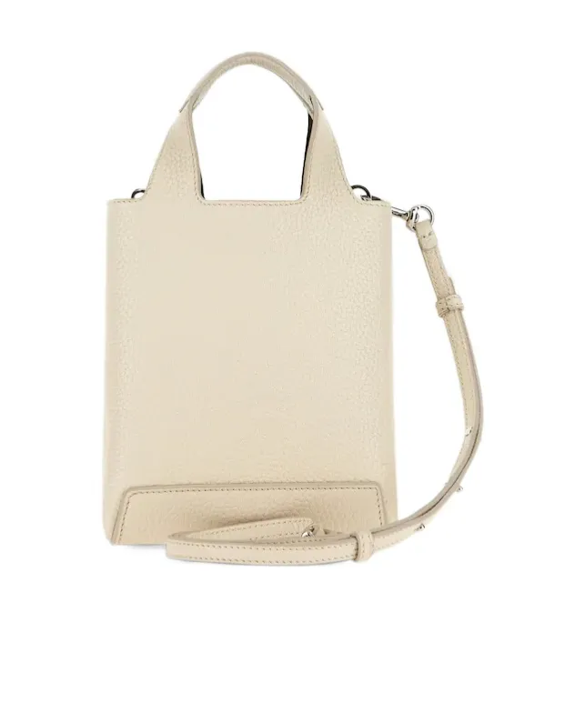 Logo Embossed Top Handle Bag