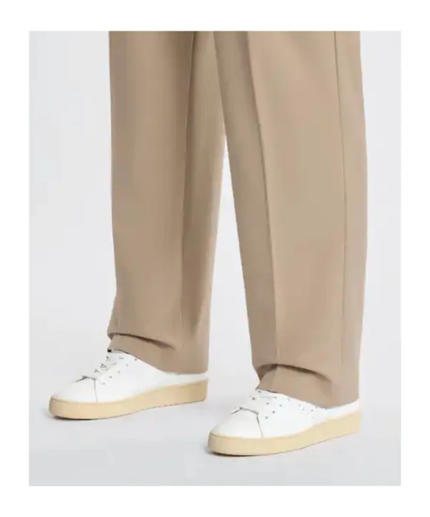 Round-Toe Lace-Up Sneakers