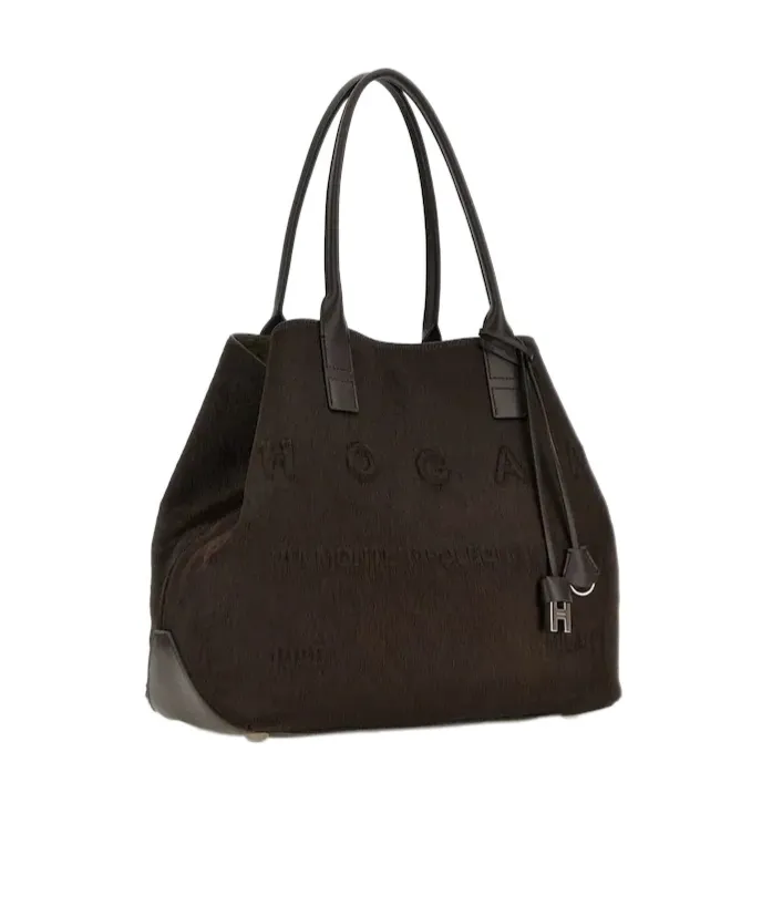 Script Logo Detailed Medium Tote Bag