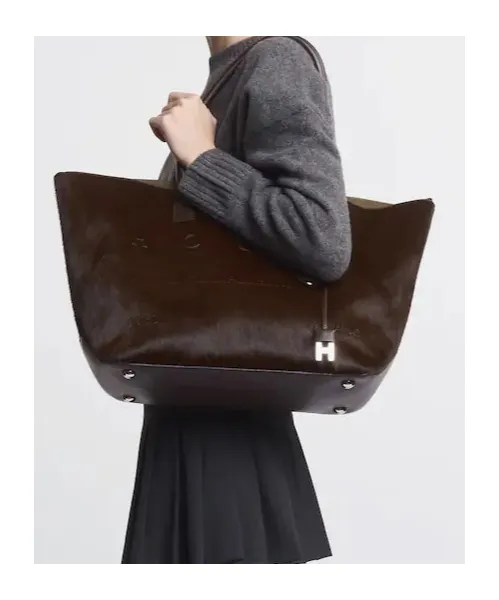 Script Logo Detailed Medium Tote Bag