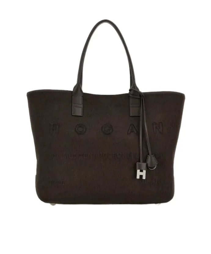 Script Logo Detailed Medium Tote Bag