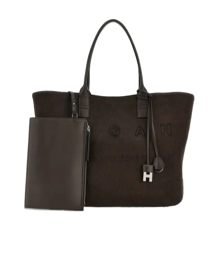 Script Logo Detailed Medium Tote Bag