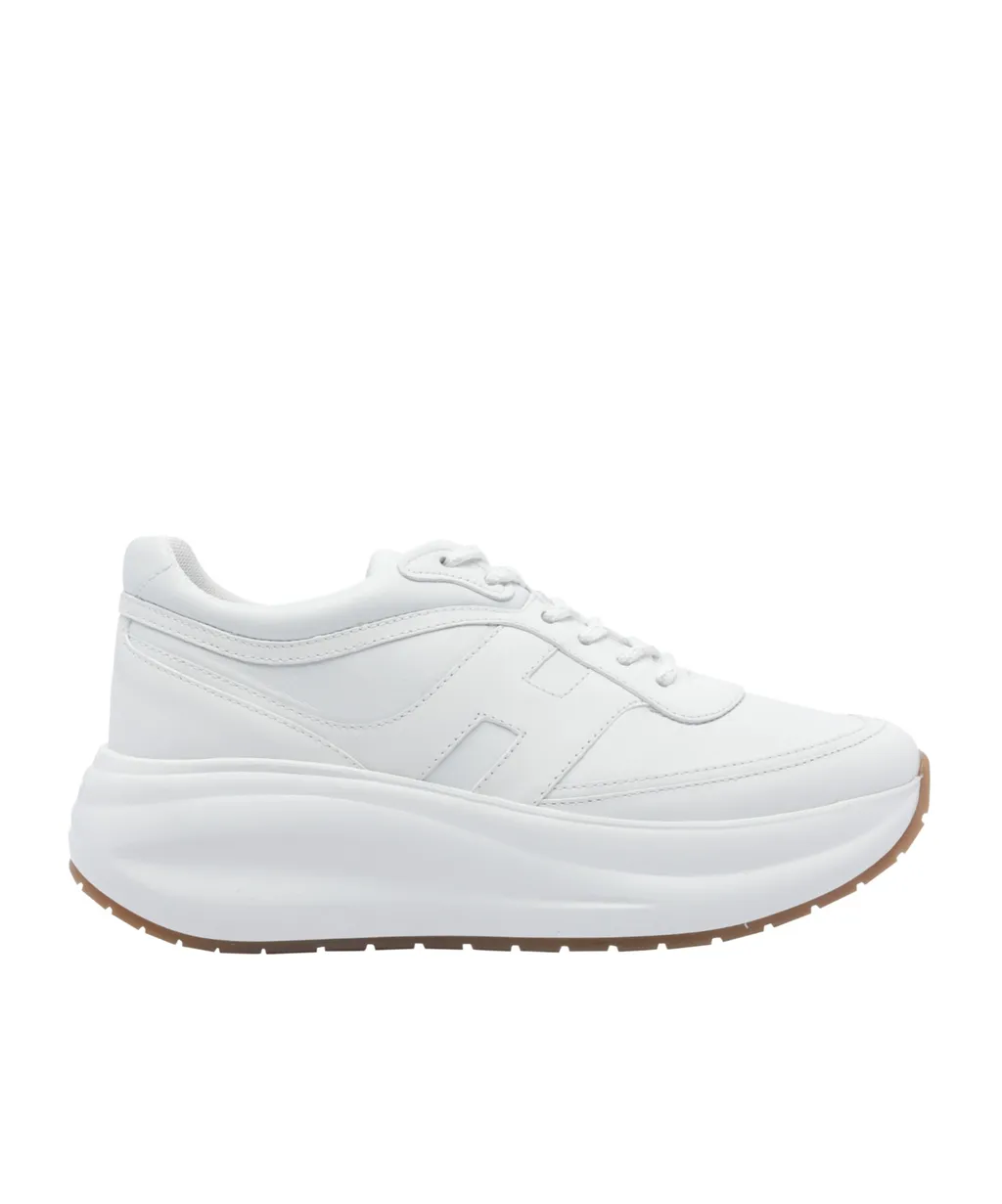 Leather Round-Toe Sneakers