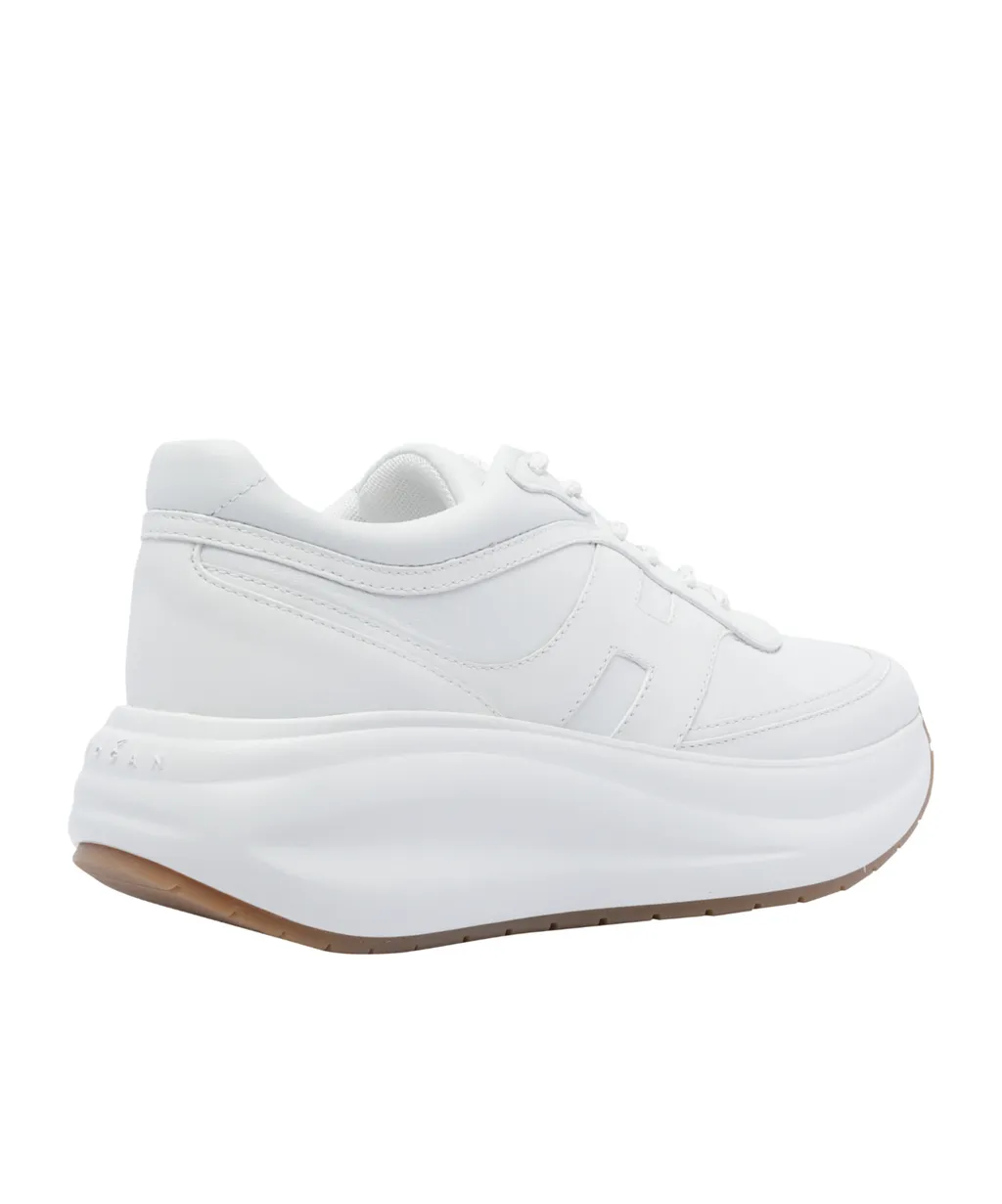 Leather Round-Toe Sneakers