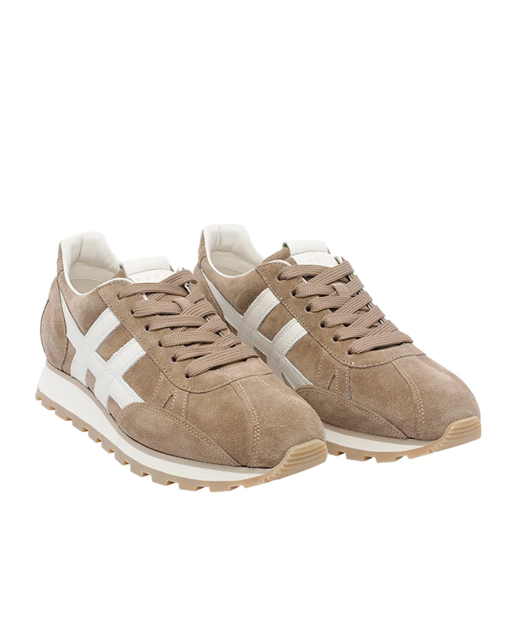 H-Detail Suede Sneakers