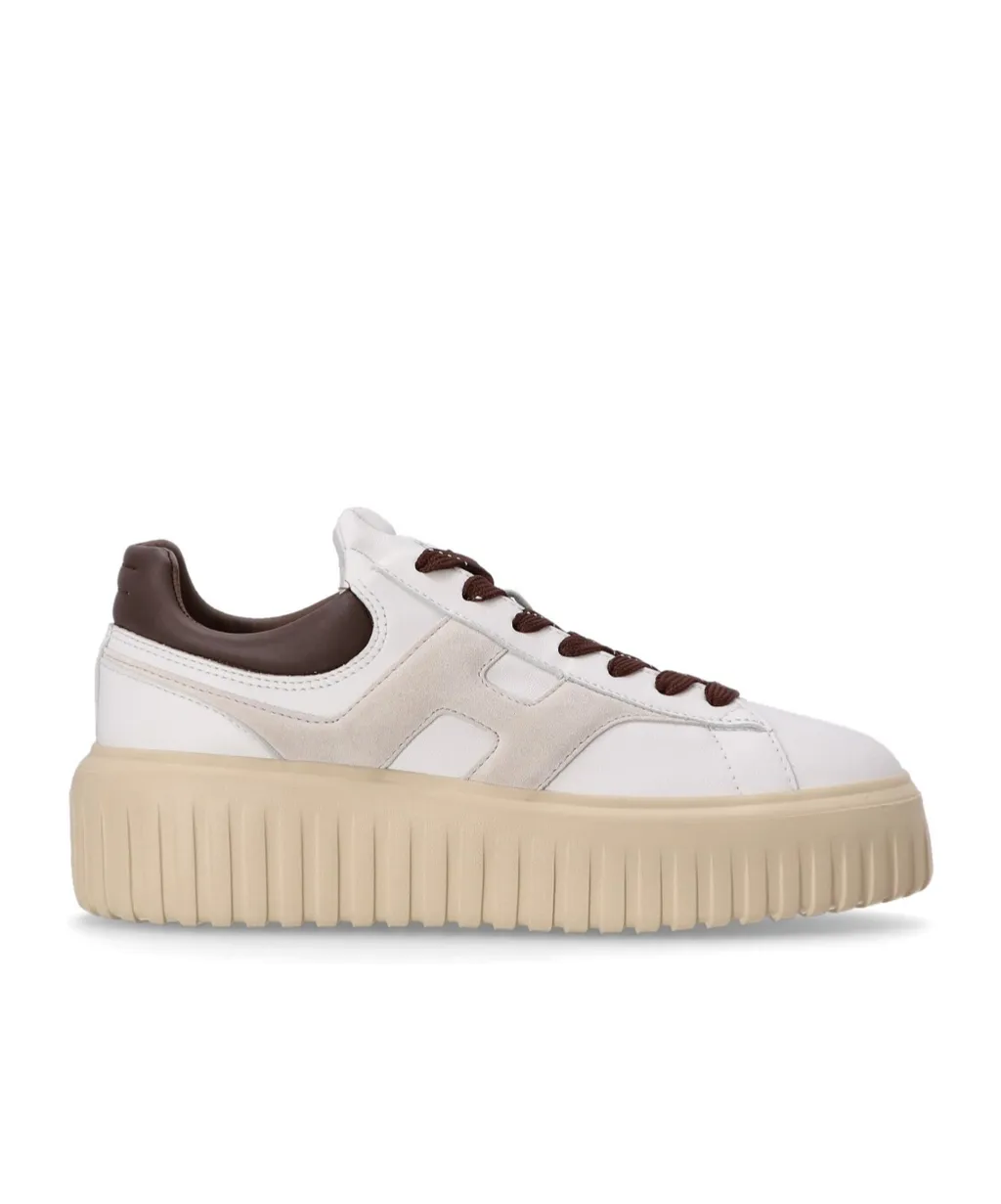 H-Striped Platform Low-Top Sneakers