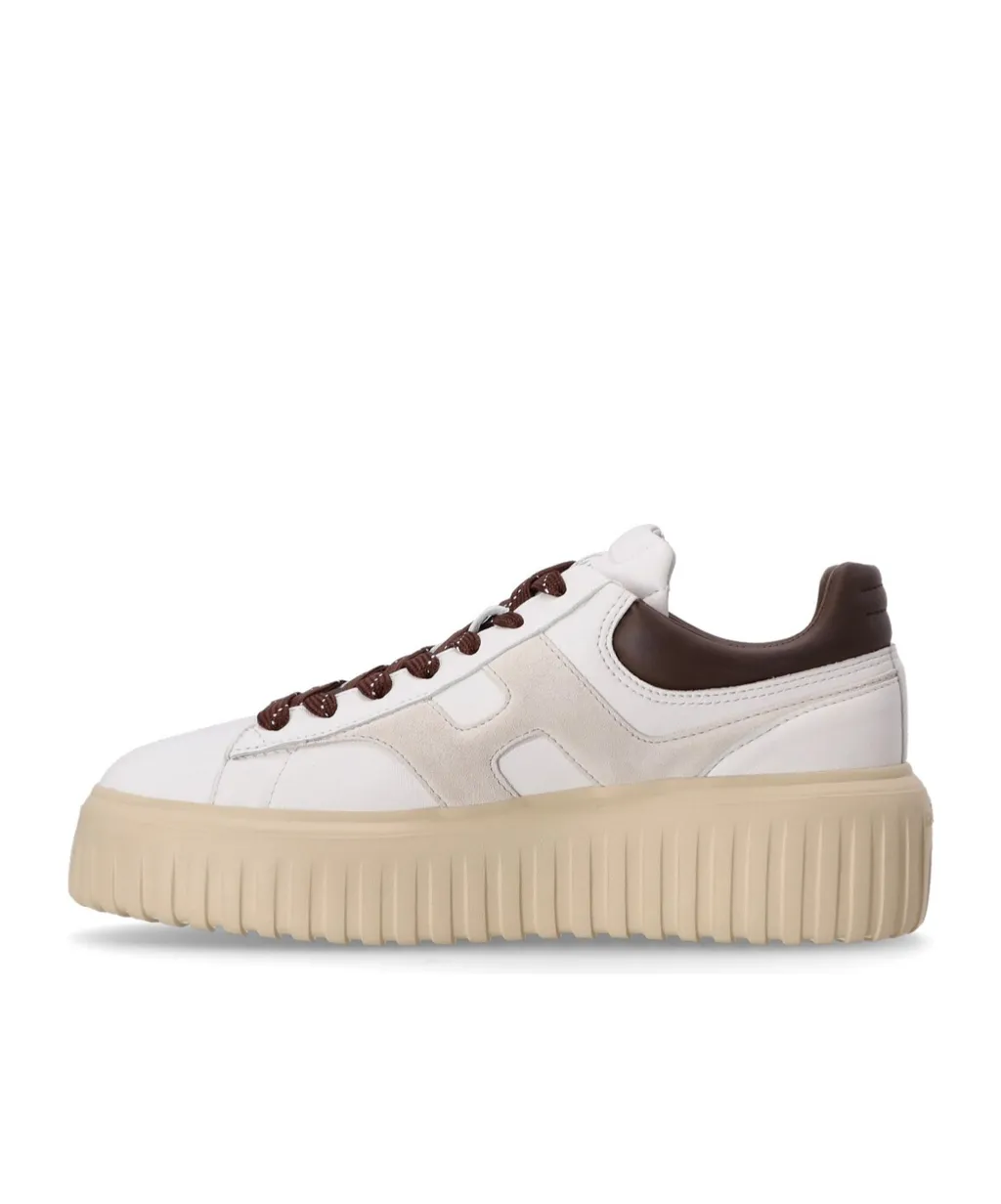 H-Striped Platform Low-Top Sneakers