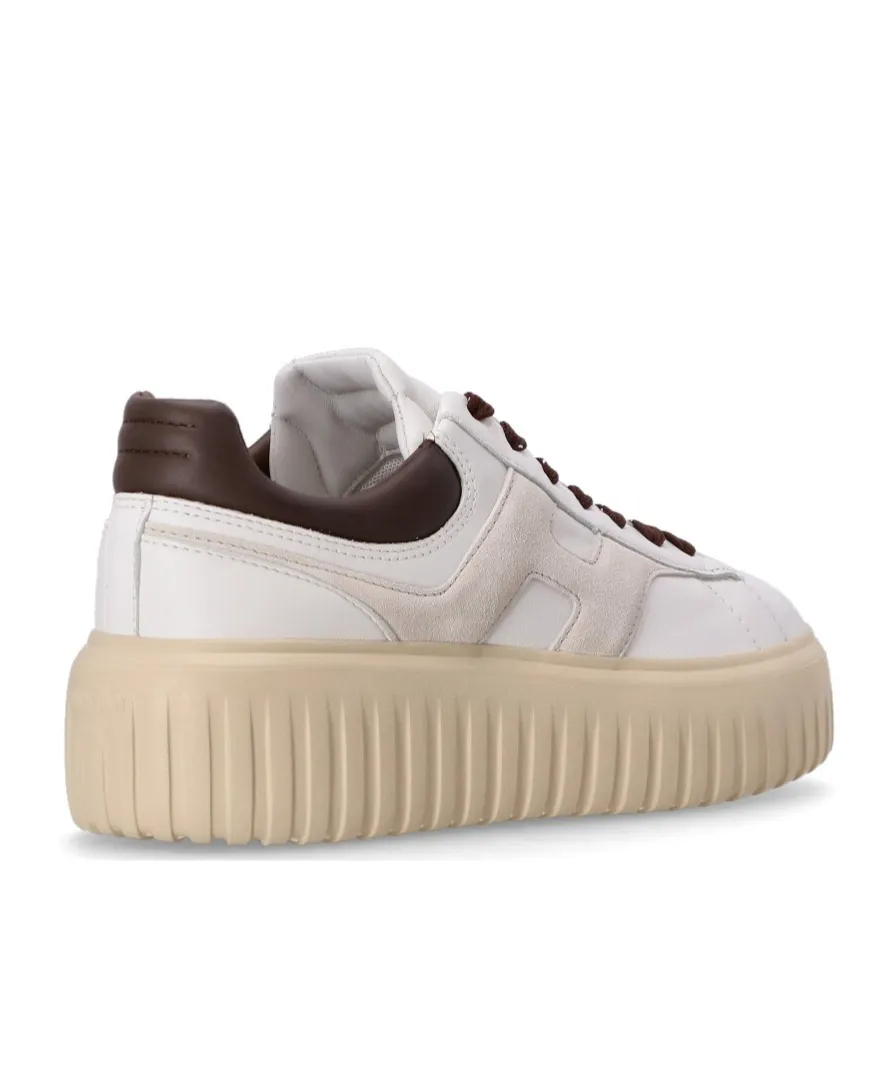 H-Striped Platform Low-Top Sneakers