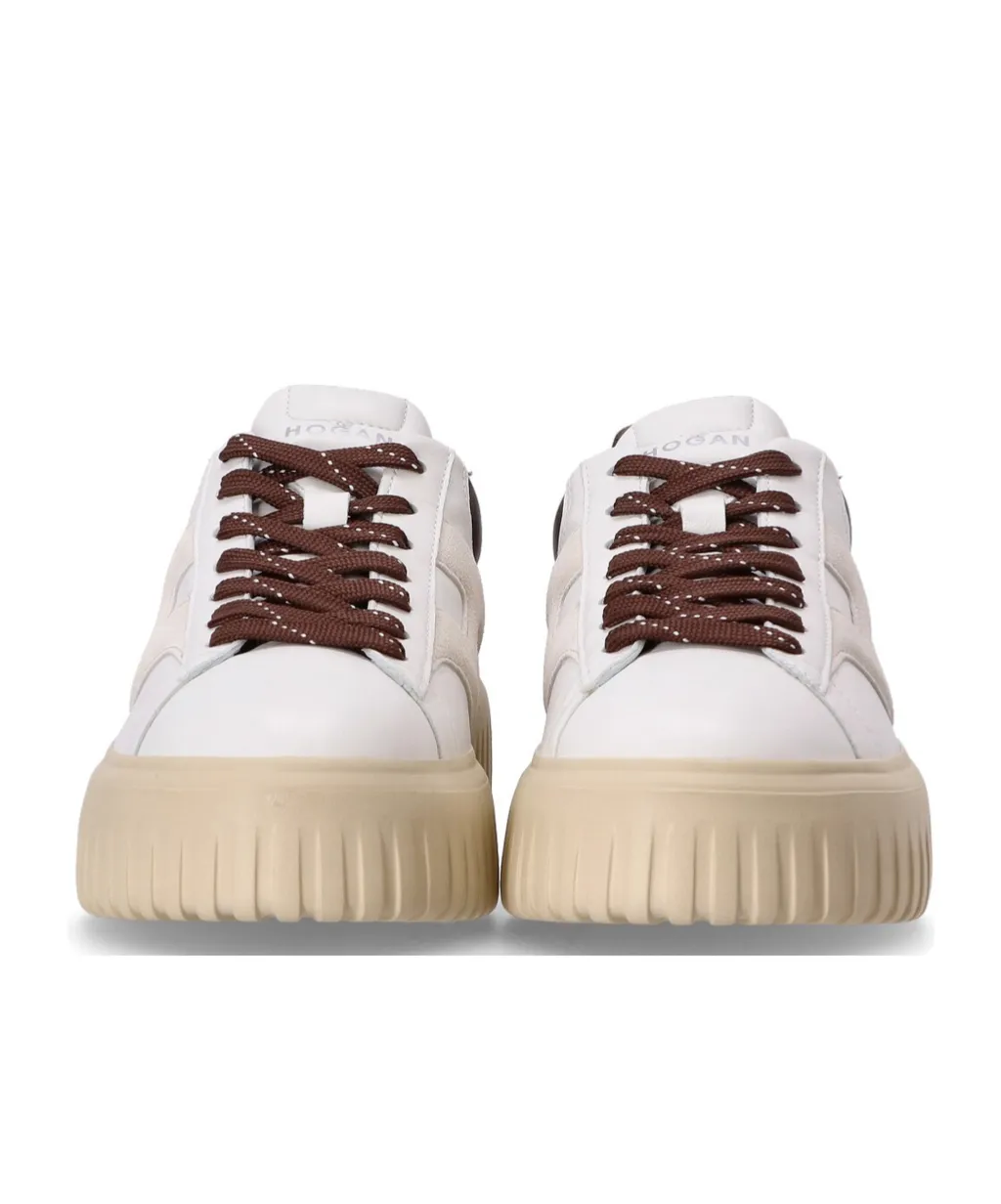 H-Striped Platform Low-Top Sneakers