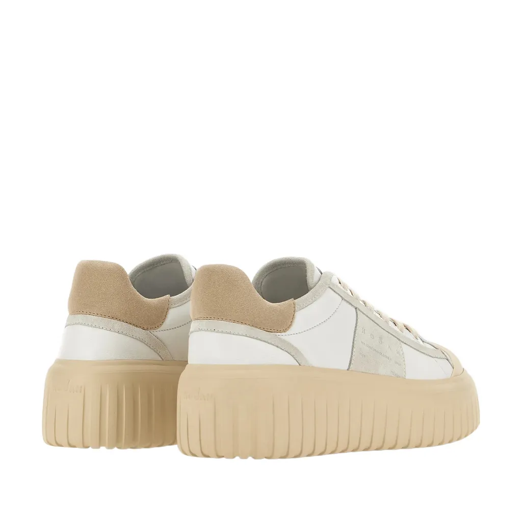 Logo Embossed Lace-Up Sneakers