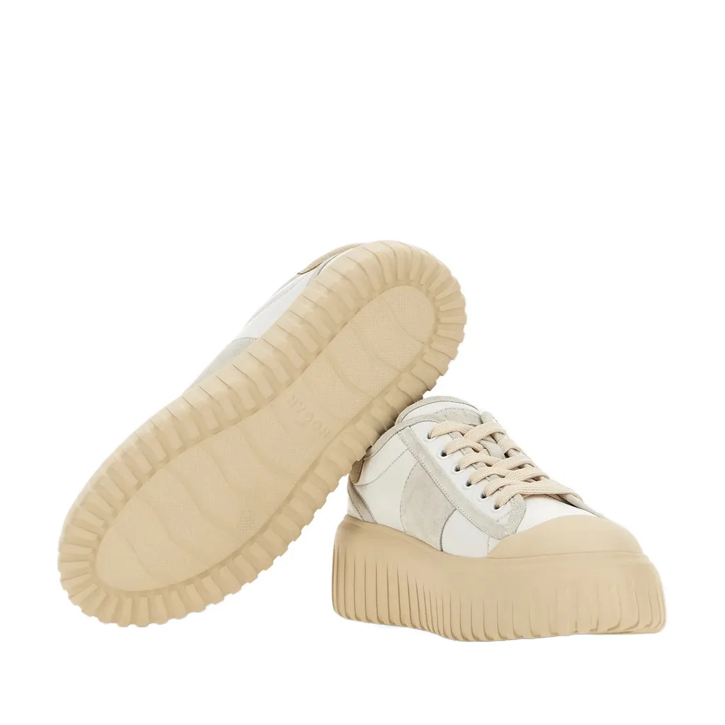 Logo Embossed Lace-Up Sneakers