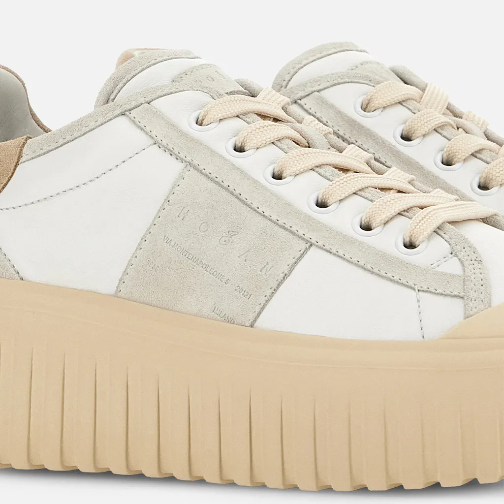 Logo Embossed Lace-Up Sneakers