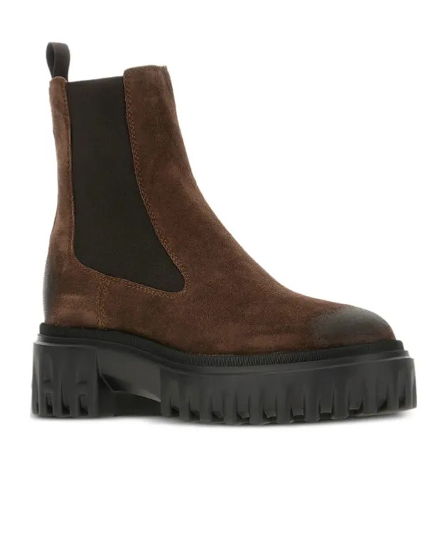 50Mm Elastic-Panel Leather Boots