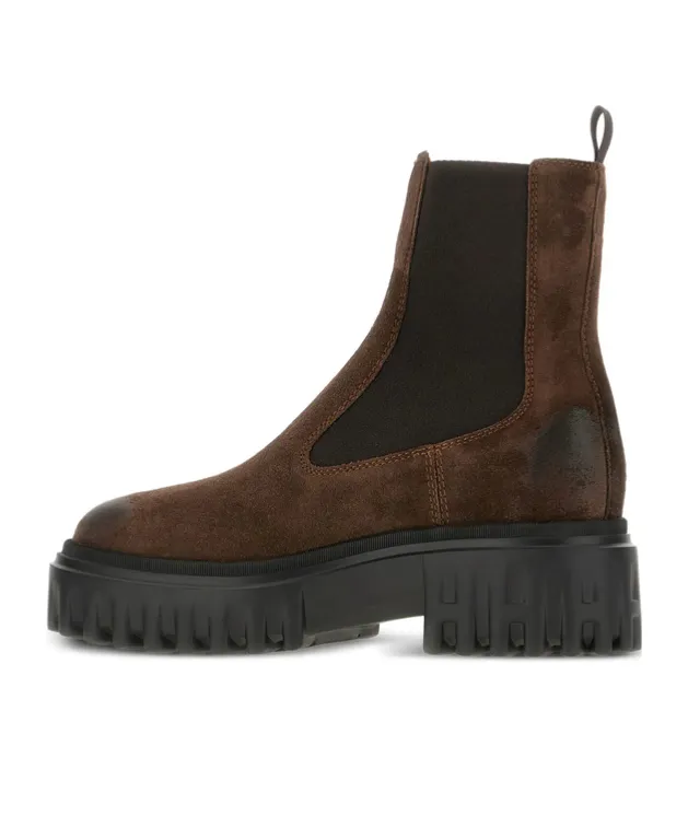 50Mm Elastic-Panel Leather Boots