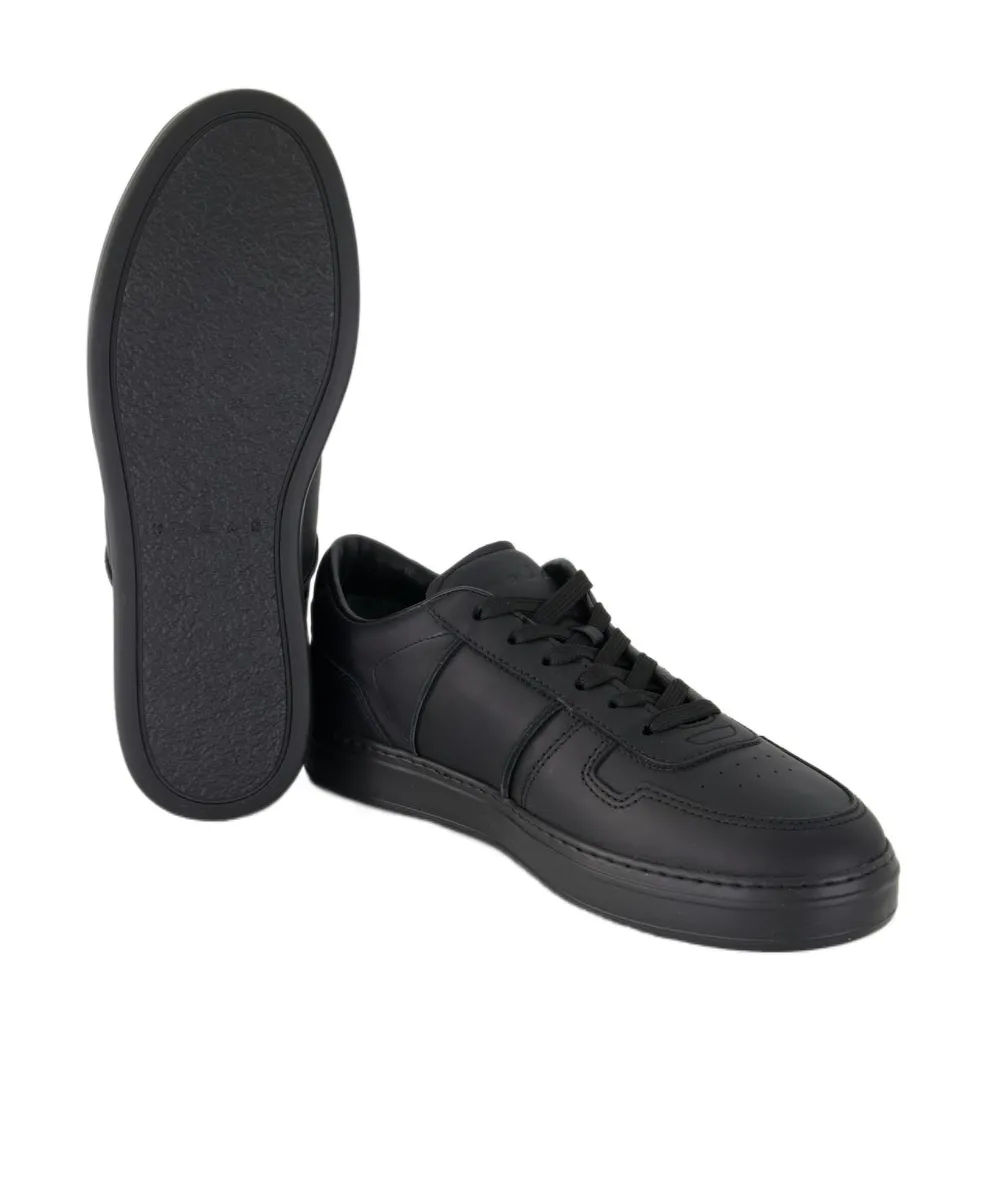 H668 Leather Lace-Up Trainers