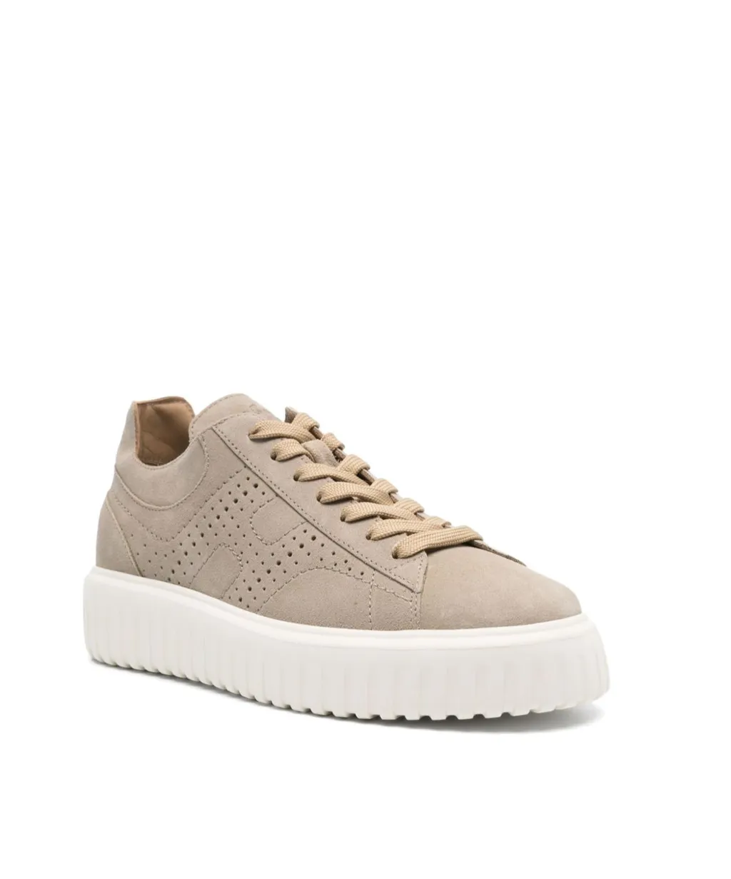 Round Toe Lace-Up Sneakers
