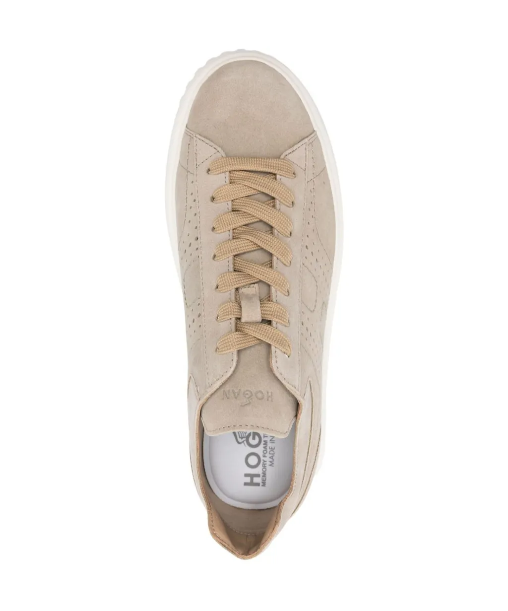 Round Toe Lace-Up Sneakers