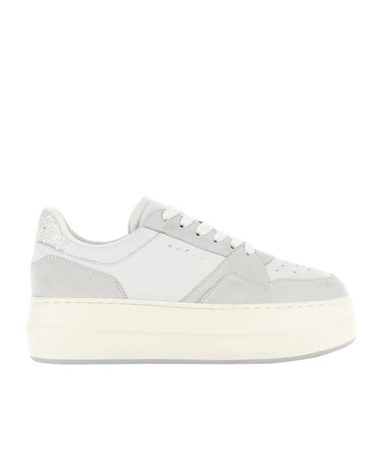 Skyscraper Logo Printed Lace-Up Sneakers
