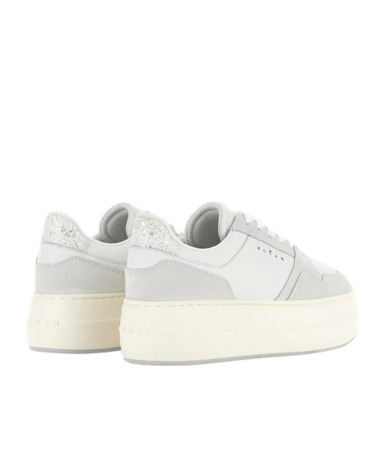 Skyscraper Logo Printed Lace-Up Sneakers