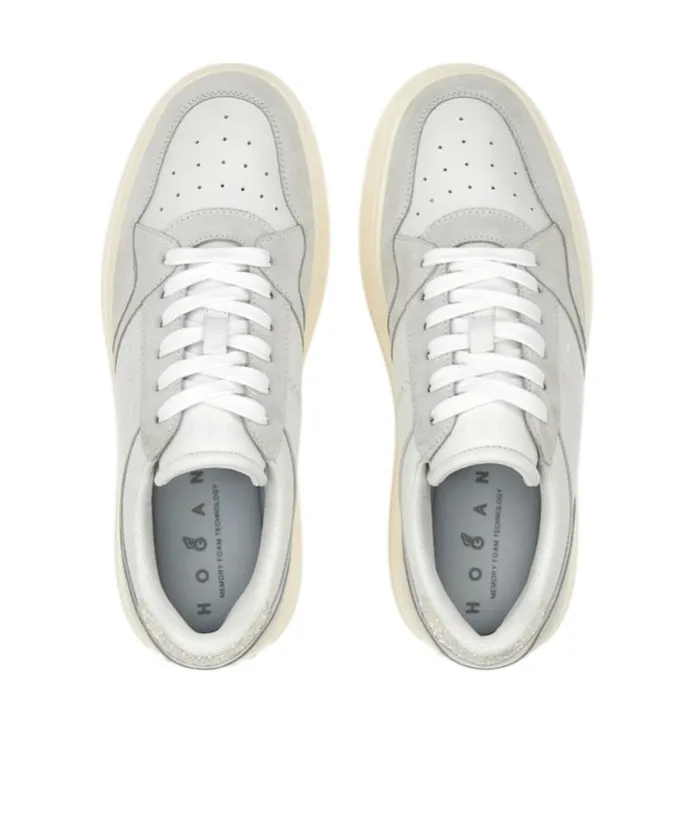 Skyscraper Logo Printed Lace-Up Sneakers