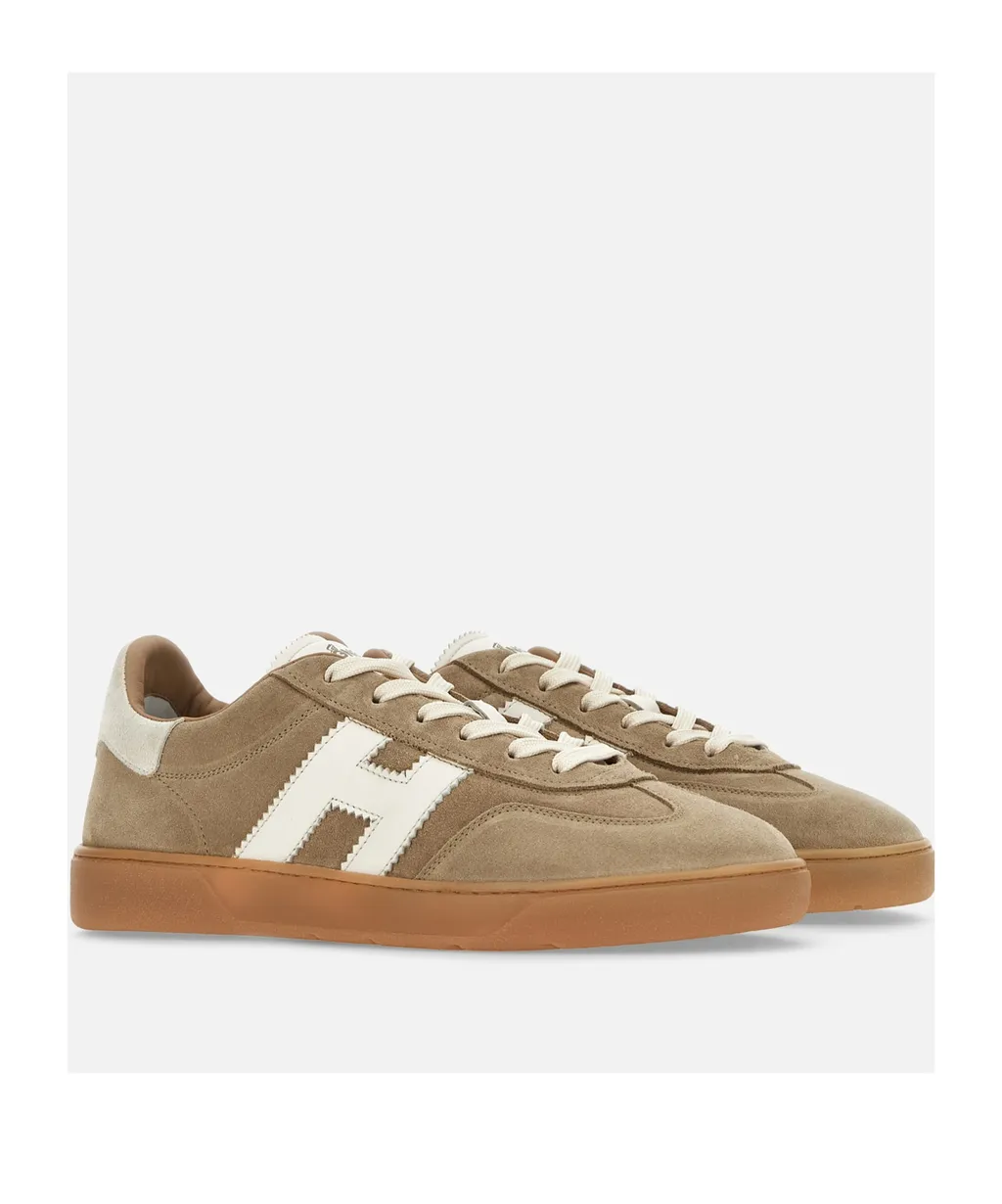 Logo Embossed Lace-Up Sneakers