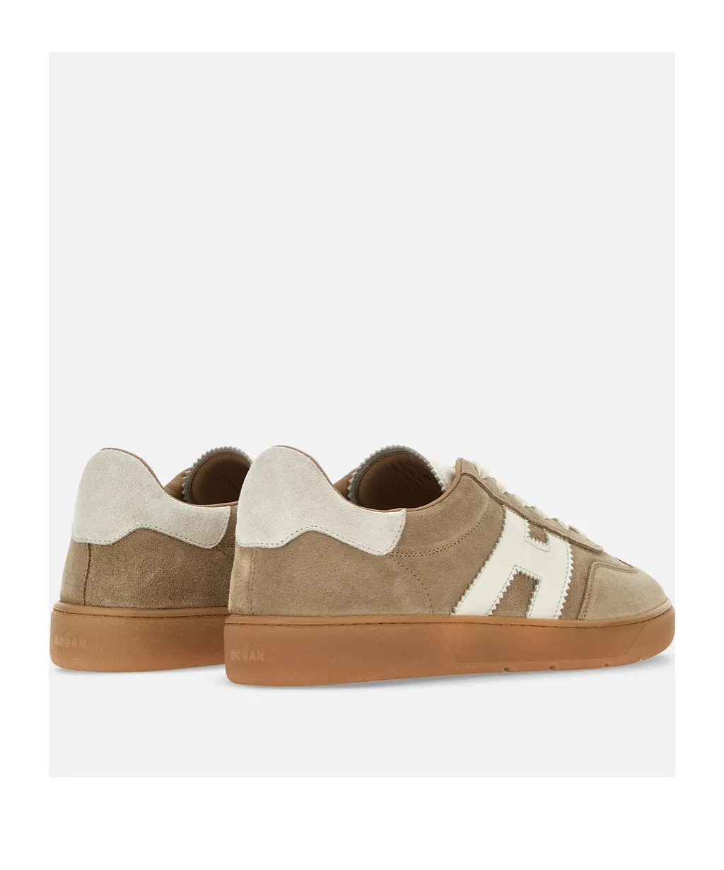 Logo Embossed Lace-Up Sneakers