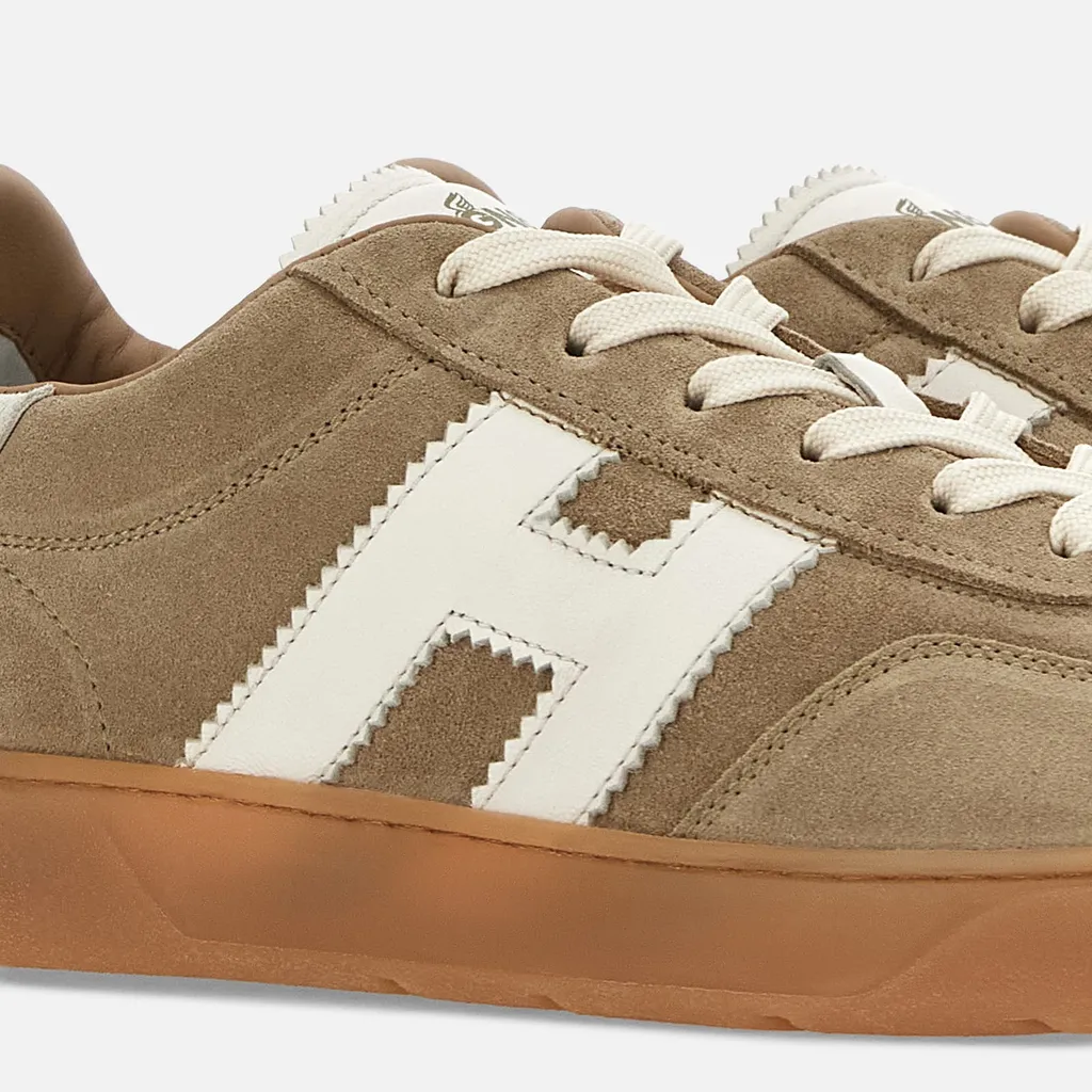 Logo Embossed Lace-Up Sneakers