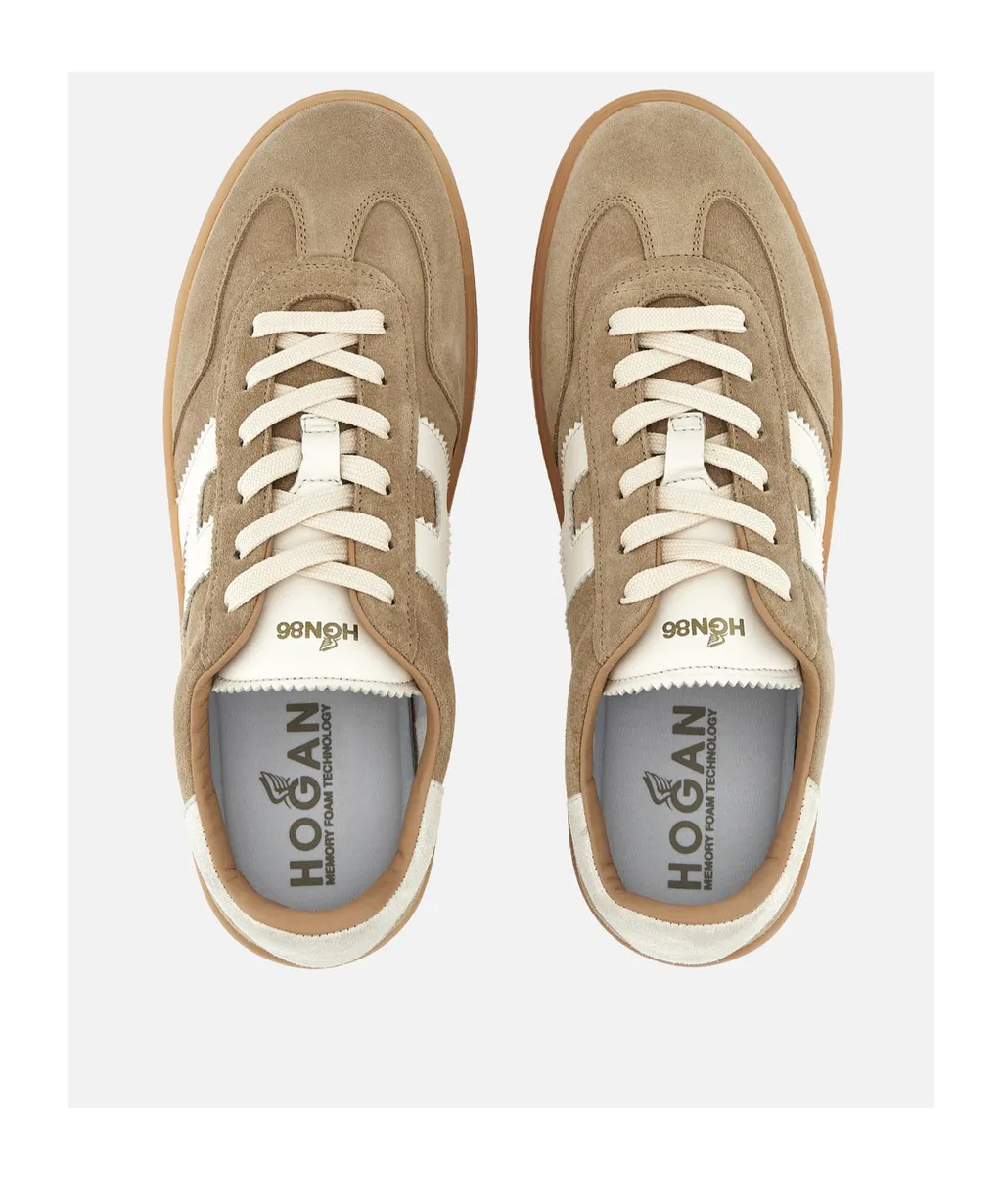 Logo Embossed Lace-Up Sneakers